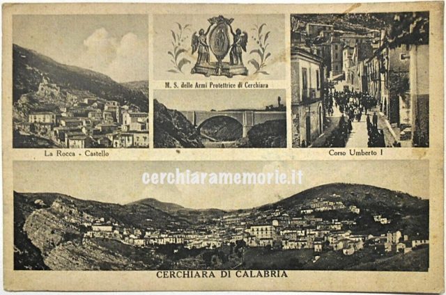 Cartolina, La Rocca, Corso Umberto, Ed. Attilio Morano